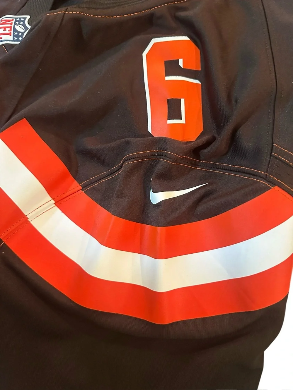 Nike Men Cleveland Browns Baker Mayfield Home Jersey Sz XL - Picture 7 of 8